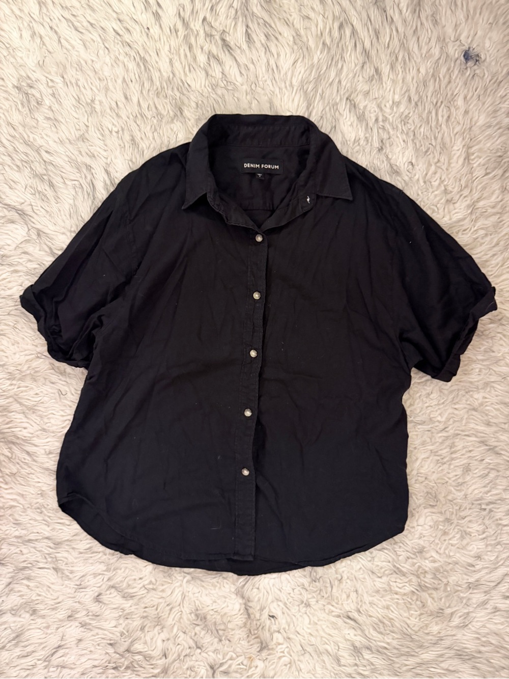 Denim Forum ‘The Jane’ Shirt - Stay Black